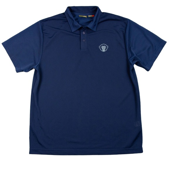 Howler Bros Performance Mesh Jersey Polo Shirt Mens L Golf Athletic Logo Blue - Picture 1 of 8